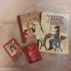 American Girl Doll Samantha Collection Hallmark 1904 Samantha Charm w/ books